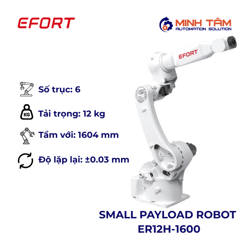 SMALL PAYLOAD ROBOT 6 TRỤC ER12H-1600