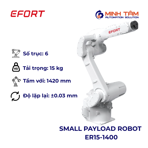 SMALL PAYLOAD ROBOT 6 TRỤC ER15-1400