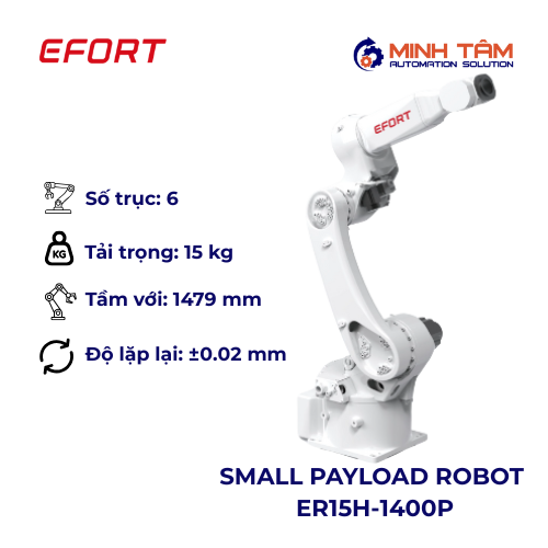 SMALL PAYLOAD ROBOT 6 TRỤC ER15H-1400P